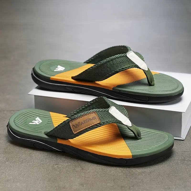 Chipos Men’s Trendy Thong Sandals – Casual Non-Slip Flip-Flops for Spring & Summer