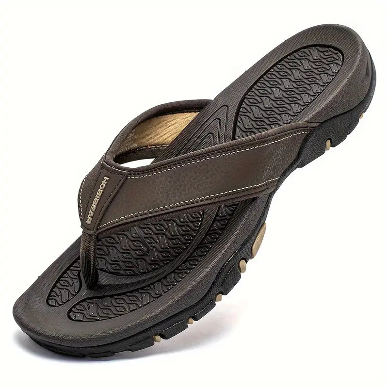 Chipos Men’s Vintage Outdoor Slides – Plus Size Casual Slip-Ons with Round Toe